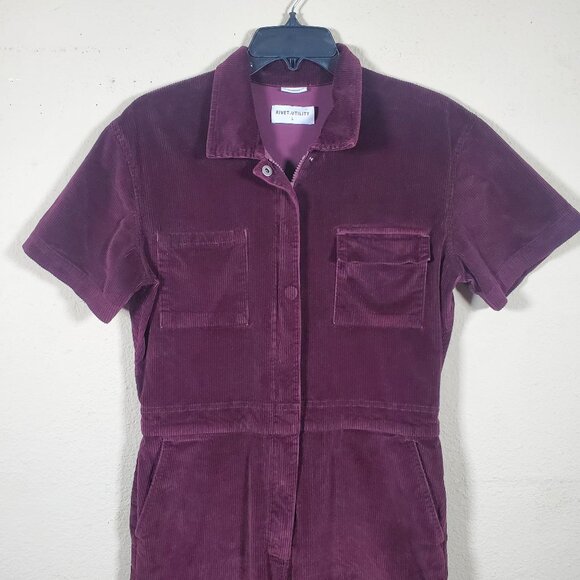 RIVET.UTILITY Corduroy “Worker” Jumpsuit – Size Large Made in USA - Picture 2 of 15